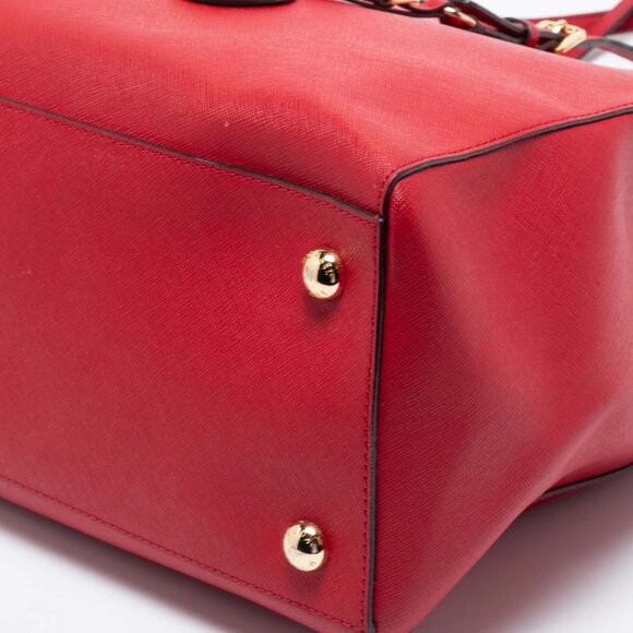 Michael by Michael Kors, Red Jet Set Leather Tote Bag - Picture 5 of 9